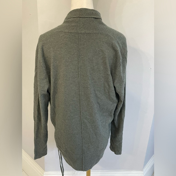 DTLM ❤️ Repeat Gray open front long sleeve Cashmere Wool blend cardigan sz Small - Picture 3 of 5